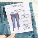 Skinny Girl  Jeans Size 27 / 4 High Rise 5 Button Fly Wide Leg Crop Stretch Jeans Photo 4