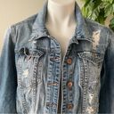 sts blue Women’s Distressed Jean Jacket Size S Photo 3