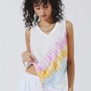 Blair Electric & Rose  Tie-Dye V-Neck Tank Top NWOT Photo 1