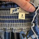 Jolt Blue Striped Top Photo 4