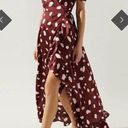 Sugar Lips  Sabine Abstract Dot Abelia true Wrap maxi Dress size medium Photo 0