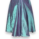 Jovani  Skirt Iridescent Green Purple Train Women‎ Mermaid Shimmer 10 Prom Formal Photo 7