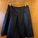 Brooks Brothers  346 Black Pleated Skirt Sateen Look To It Size Zipper Size 10 Photo 6