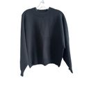 The Row All: Women's Small Long Sleeve Mock Neck Solid Black Pullover Sweater Photo 1