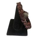 White Stag  Women’s Watch Chocolate Bronze Metal Band White Ivory Face Photo 8