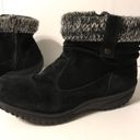 Khombu  Laura leather black water repellant booties women size 9M Photo 2