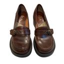 MIA Vintage  90’s/ Y2K Leather Chunky Heel Loafers, Sz 8.5 Photo 7