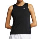 Nike  Running Dri Fit Women’s Ribbed Tank Top Black Size: Extra Small Photo 0