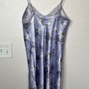 Gilligan & OMalley Floral Satin Slip Nightgown Dress Lace Trim Small Multi Photo 6