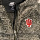 Indiana University Zip up Sweater Jacket Gray Size M Photo 1