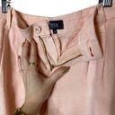  Linen High Rise Short Peach Relaxed Fit Pleated Shorts, NYDJ sz 10 / US 12 Photo 3