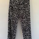 Lulus  Spotted You Black Leopard Print Paperbag Waist Pants Medium Photo 6