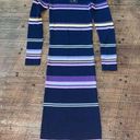 The Row All: boutique rainbow navy ribbed S Betsey long dress Photo 0