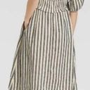 Universal Threads Universal Thread Cottage core Striped Midi Dress cream/blue Xsmall  Photo 1