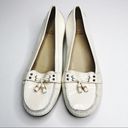 Stuart Weitzman  | White Patent Leather Loafers Photo 29