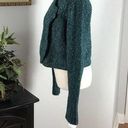 Nine West  Women's Green Long Sleeve Cuffed Knit Cardigan Sweater L One Button Photo 1