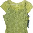 Andrew Marc  Marc NY NWT yellow gray lace dress 8 Photo 1