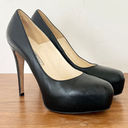 Brian Atwood  Platform Pumps Stiletto Heels Shoes Black Women's Size 37.5 / 7.5 Photo 0