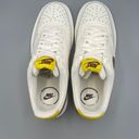 Nike Chic and Comfortable:  Women's Court Vision Low - Sail/Yellow/Brown Size 6.5 Photo 8