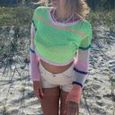 Cropped Crochet Skit Sweater Multiple Photo 3