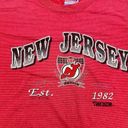 Vintage Trench Ultra New Jersey Devils Logo Red T Photo 8