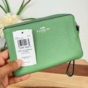 Coach NWT  Leather Corner Zip Wristlet Photo 4