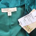 Bebop NWT  Long Sleeve Velvet Lace Up Hunter Green Fit & Flare Dress (S) Photo 7