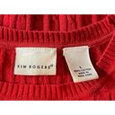 kim rogers  Red Soft Cable Knit Pullover 90s Y2K L Sweater Photo 4