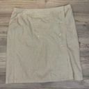 Isaac Mizrahi Heather Tan Above the Knee Button Front Silky Lined Skirt Size 18 Photo 0