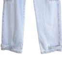 Mango Light Blue Wash Y2K High Rise Wide Leg Multi-Pocket Cargo Denim Jeans Photo 4