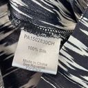 Parker Silk Pants Womens Size 6 Tapered Rouched Ankle Black White Abstract Print Photo 6