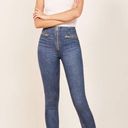 Reformation NWT  Zip Up Niki Jeans | Kasai Blue Wash | 30 Photo 3