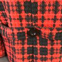 Oleg Cassini Red and Black 3 button Coat Size S Photo 5