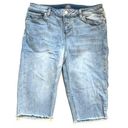 New York & Co. Soho Jeans Light Wash Bermuda Shorts Raw Hem 10 Photo 0