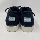 Toms Cordones Boardwalk Platform Sneakers Navy Blue Lace Up Women's Size 11 Photo 8