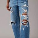 American Eagle Women’s AE Ripped High Rise Boyfriend Jeans Size 10R Photo 0