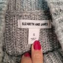 Elizabeth and James  Sweater Women Small Gray Chunky Knit High Mock Neck Casual Photo 4