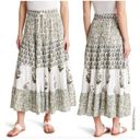 Industry Boho New  REPUBLIC CLOTHING Floral Tiered Maxi Skirt Size Medium Women’s Photo 8