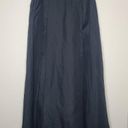 Ralph Lauren Vintage 90s Ralph‎ Lauren Blue Label Maxi Skirt Sz 8 Black 100% Silk Full A-line Photo 2