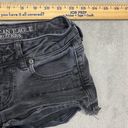 American Eagle  Shorts Womens 0 Black Booty Jean Cut Off Shortie Ripped Super Low Photo 1