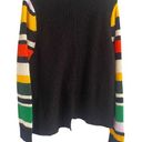 Nine West  Multicolor Asymmetrical Hem Long Sleeve Sweater Women Sz XL Photo 7