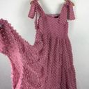 Likely NWOT Sister Jane  Lady Pink Pom Pom Babydoll Tiered Midi Dress XS Barbie Photo 13