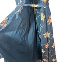 Paige  Promenade Silk Wrap Dress Black Floral Size Small Hi Low Hem Photo 6