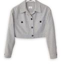 Wilfred Aritzia  Ourson Cropped Jacket Gingham Check Size Small‎ Photo 1