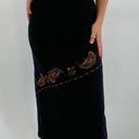 Talbots  Vintage Maxi Skirt With Embroidery Pattern Photo 0