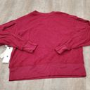 Treasure & Bond NWT  Burgundy Plum Waffle Crew Neck Sweater Size XS Photo 4