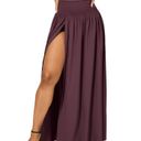 Halara Breezeful Maroon High Waisted Split Maxi Skirt w/ Liner Women’s size XL Photo 3