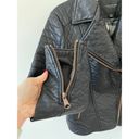 Marc Jacobs  New York Vegan Faux Leather Moto Jacket Black Size Small Photo 3