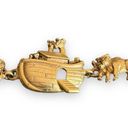 AJC Noah's Ark Goldtone Link Animal Bracelet Photo 1