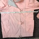 Mulberry Vintage 1980s  STREET Small Bomber Jacket Pink Shoulder Pads Windbreaker Photo 6